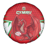 Wales Rugby Custom Spare Tire Cover Dragon Scales Style - Wonder Print Shop