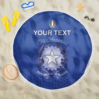 Italy Rugby Custom Beach Blanket Go Gli Azzurri - Wonder Print Shop