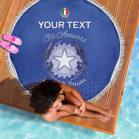 Italy Rugby Custom Beach Blanket Go Gli Azzurri - Wonder Print Shop