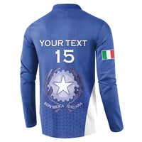 Italy Rugby Custom Button Sweatshirt Go Gli Azzurri - Wonder Print Shop