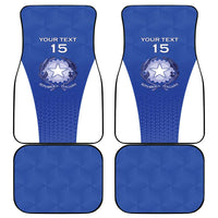 Italy Rugby Custom Car Mats Go Gli Azzurri - Wonder Print Shop