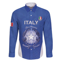 Italy Rugby Custom Family Matching Long Sleeve Bodycon Dress and Hawaiian Shirt Go Gli Azzurri - Wonder Print Shop
