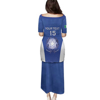 Italy Rugby Custom Family Matching Puletasi and Hawaiian Shirt Go Gli Azzurri - Wonder Print Shop