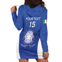 Italy Rugby Custom Hoodie Dress Go Gli Azzurri - Wonder Print Shop