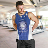 Italy Rugby Custom Men Tank Top Go Gli Azzurri - Wonder Print Shop
