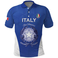 Italy Rugby Custom Polo Shirt Go Gli Azzurri - Wonder Print Shop