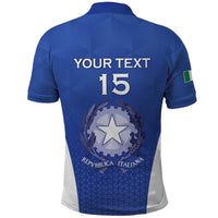 Italy Rugby Custom Polo Shirt Go Gli Azzurri - Wonder Print Shop