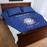 Italy Rugby Custom Quilt Bed Set Go Gli Azzurri - Wonder Print Shop