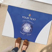 Italy Rugby Custom Rubber Doormat Go Gli Azzurri - Wonder Print Shop