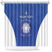 Italy Rugby Custom Shower Curtain Go Gli Azzurri - Wonder Print Shop