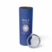 Italy Rugby Custom Skinny Tumbler Go Gli Azzurri - Wonder Print Shop