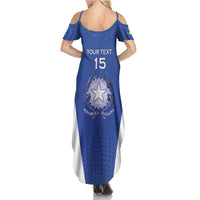 Italy Rugby Custom Summer Maxi Dress Go Gli Azzurri - Wonder Print Shop