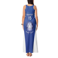 Italy Rugby Custom Tank Maxi Dress Go Gli Azzurri - Wonder Print Shop