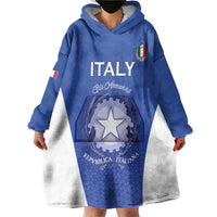 Italy Rugby Custom Wearable Blanket Hoodie Go Gli Azzurri - Wonder Print Shop