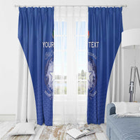 Italy Rugby Custom Window Curtain Go Gli Azzurri - Wonder Print Shop