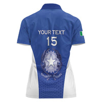 Italy Rugby Custom Women Polo Shirt Go Gli Azzurri - Wonder Print Shop