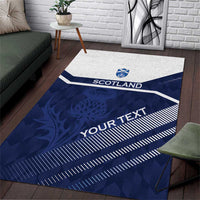Scotland Rugby Custom Area Rug Come On Thistle - Wonder Print Shop
