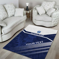 Scotland Rugby Custom Area Rug Come On Thistle - Wonder Print Shop