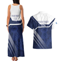 Scotland Rugby Custom Couples Matching Tank Maxi Dress and Hawaiian Shirt Come On Thistle - Wonder Print Shop