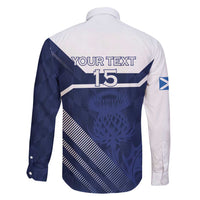 Scotland Rugby Custom Family Matching Long Sleeve Bodycon Dress and Hawaiian Shirt Come On Thistle - Wonder Print Shop