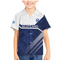 Scotland Rugby Custom Family Matching Mermaid Dress and Hawaiian Shirt Come On Thistle - Wonder Print Shop