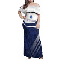 Scotland Rugby Custom Family Matching Off Shoulder Maxi Dress and Hawaiian Shirt Come On Thistle - Wonder Print Shop