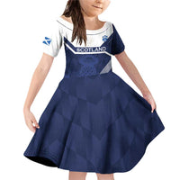 Scotland Rugby Custom Family Matching Off Shoulder Short Dress and Hawaiian Shirt Come On Thistle - Wonder Print Shop