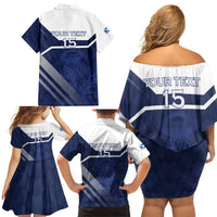 Scotland Rugby Custom Family Matching Off Shoulder Short Dress and Hawaiian Shirt Come On Thistle - Wonder Print Shop