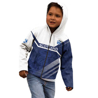 Scotland Rugby Custom Kid Hoodie Come On Thistle - Wonder Print Shop