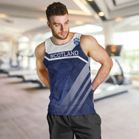 Scotland Rugby Custom Men Tank Top Come On Thistle - Wonder Print Shop