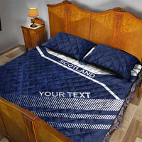 Scotland Rugby Custom Quilt Bed Set Come On Thistle - Wonder Print Shop