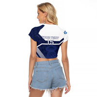 Scotland Rugby Custom Raglan Cropped T Shirt Come On Thistle - Wonder Print Shop