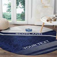 Scotland Rugby Custom Round Carpet Come On Thistle - Wonder Print Shop