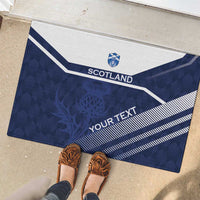 Scotland Rugby Custom Rubber Doormat Come On Thistle - Wonder Print Shop