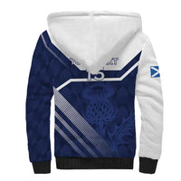 Scotland Rugby Custom Sherpa Hoodie Come On Thistle - Wonder Print Shop