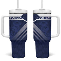 Scotland Rugby Custom Tumbler With Handle Come On Thistle - Wonder Print Shop
