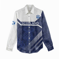 Scotland Rugby Custom Women Casual Shirt Come On Thistle - Wonder Print Shop