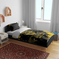 Personalized Bison Buffalo Soldiers Bedding Set American Heroes - Black Grunge Style - Wonder Print Shop