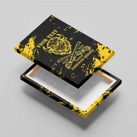 Personalized Bison Buffalo Soldiers Canvas Wall Art American Heroes - Black Grunge Style - Wonder Print Shop