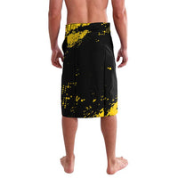 Personalized Bison Buffalo Soldiers Lavalava American Heroes - Black Grunge Style - Wonder Print Shop