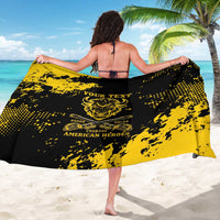 Personalized Bison Buffalo Soldiers Sarong American Heroes - Black Grunge Style - Wonder Print Shop