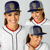 Bison Buffalo Soldiers Baseball Net Cap American Heroes - Blue Grunge Style - Wonder Print Shop