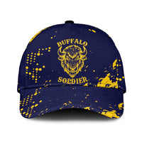 Bison Buffalo Soldiers Classic Cap American Heroes - Blue Grunge Style - Wonder Print Shop