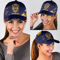 Bison Buffalo Soldiers Classic Cap American Heroes - Blue Grunge Style - Wonder Print Shop