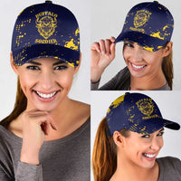 Bison Buffalo Soldiers Classic Cap American Heroes - Blue Grunge Style - Wonder Print Shop