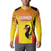 Custom Uganda Cricket Button Sweatshirt Go Cricket Cranes Go - Wonder Print Shop