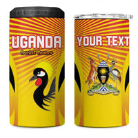 Custom Uganda Cricket 4 in 1 Can Cooler Tumbler Go Cricket Cranes Go - Wonder Print Shop