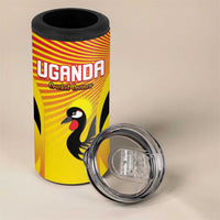 Custom Uganda Cricket 4 in 1 Can Cooler Tumbler Go Cricket Cranes Go - Wonder Print Shop