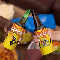 Custom Uganda Cricket 4 in 1 Can Cooler Tumbler Go Cricket Cranes Go - Wonder Print Shop