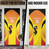 Custom Uganda Cricket Door Cover Go Cricket Cranes Go - Wonder Print Shop